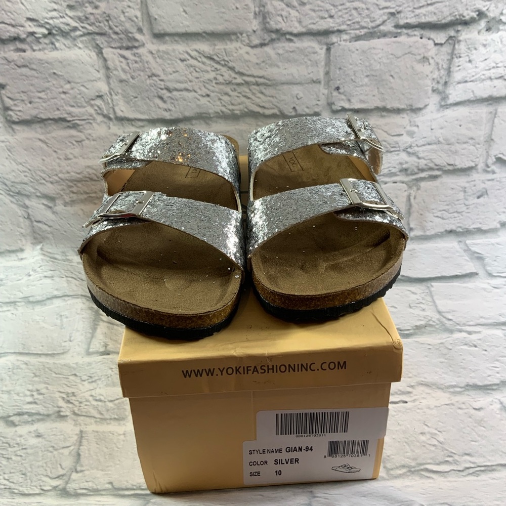 Yogi Gian- 94 Glittery Slip On Sandal Size 6 & 10